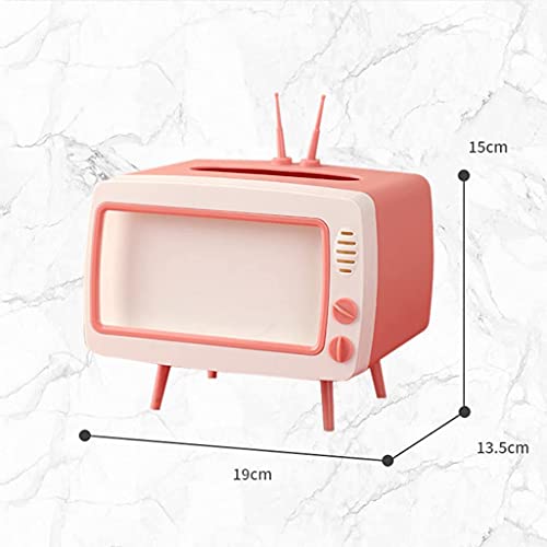 テレビ型ティッシュボックス スマホスタンド 3
