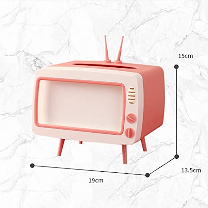 テレビ型ティッシュボックス スマホスタンド 3