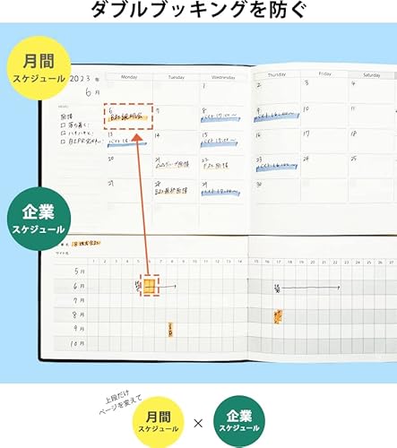 就活TECHO スケジュール帳 ユメキロック 4