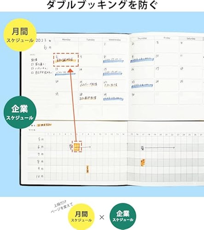 就活TECHO スケジュール帳 ユメキロック 4
