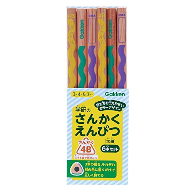 三角鉛筆太軸6本入(4B) 1