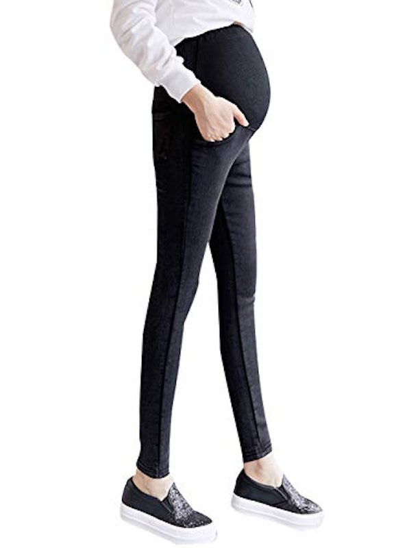 マタニティ デニム ストレッチパンツ 1