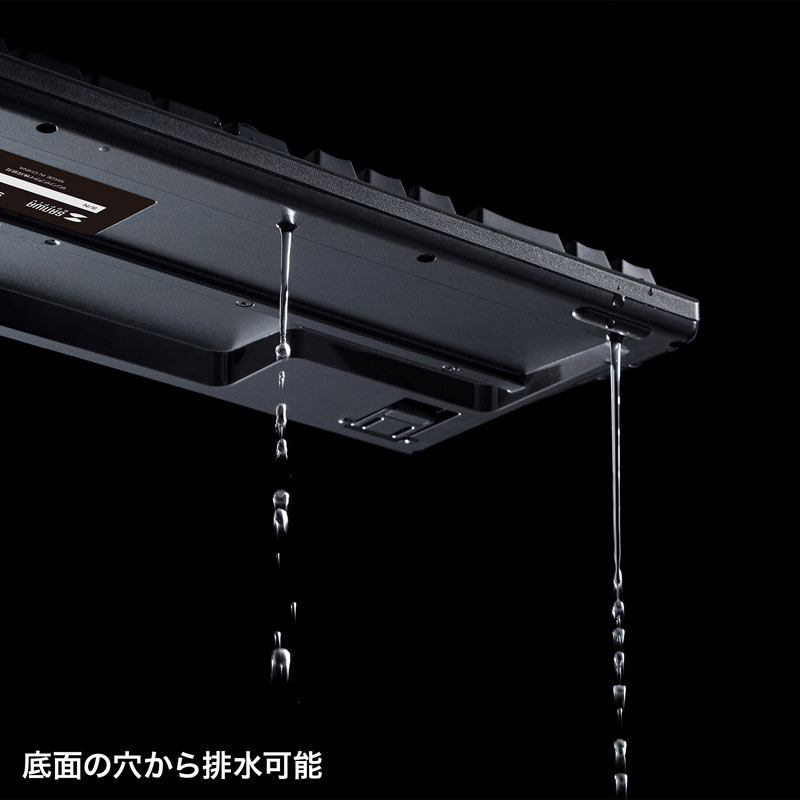 抗菌防水防塵仕様の日本語109キーボード 6
