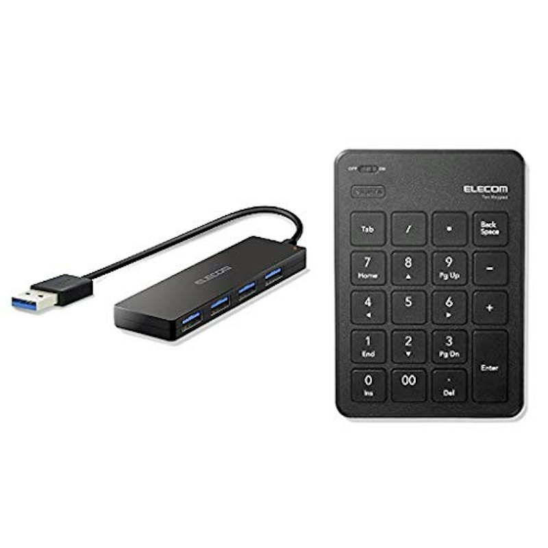 4ポートUSB3.0ハブ&薄型テンキーパッド 1