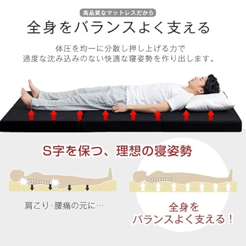 3つ折りマットレス 6