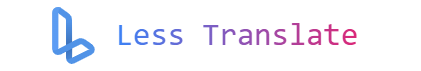 Translate Less 1