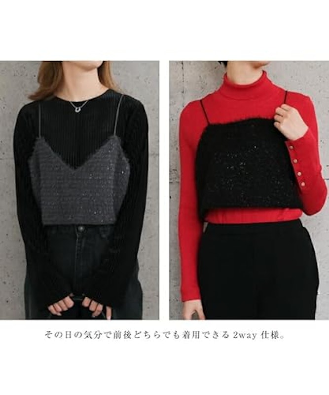 前後2wayグリッターラメビスチェ 4