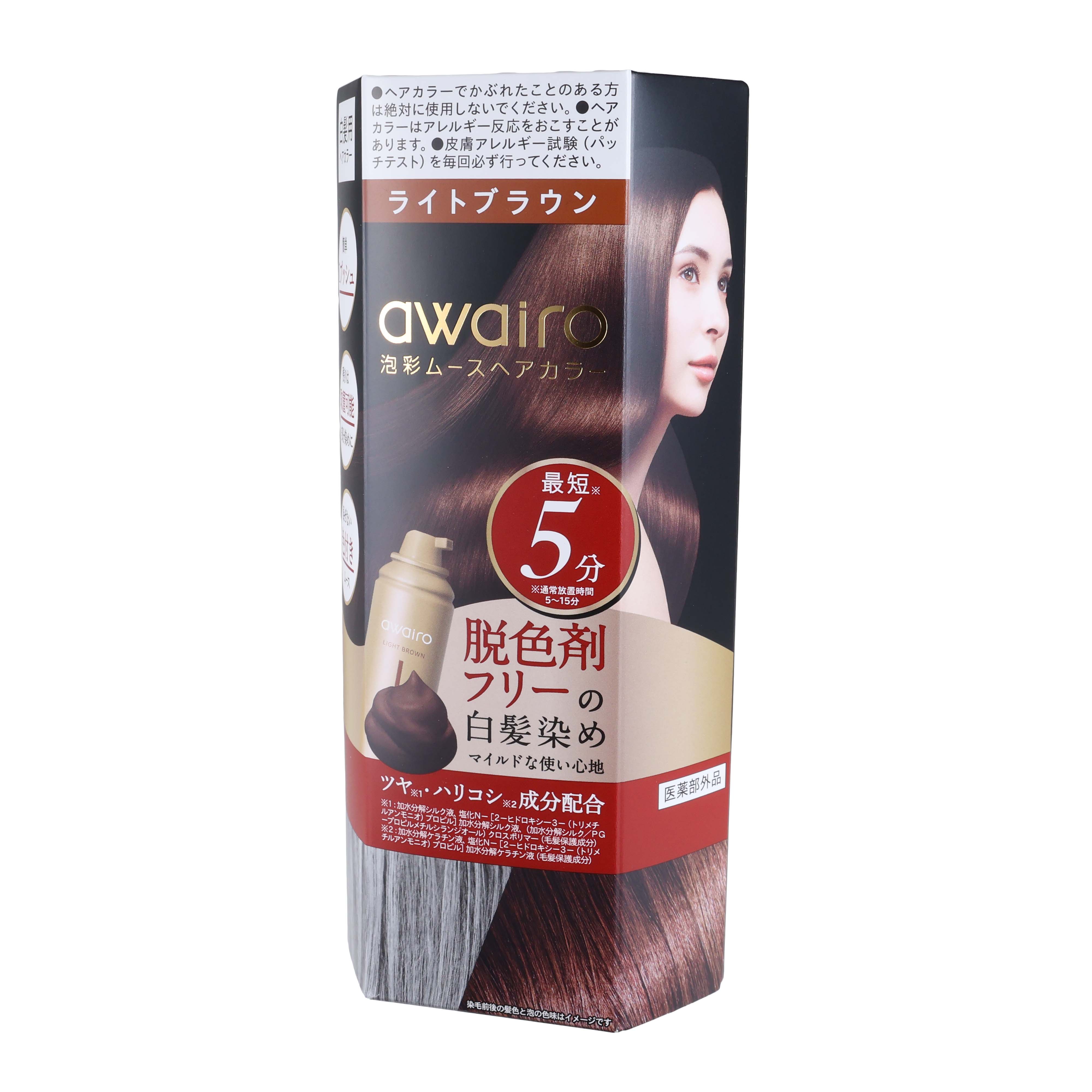 I-ne アワイロ ムースヘアカラーを検証レビュー！白髪染めヘアカラーの