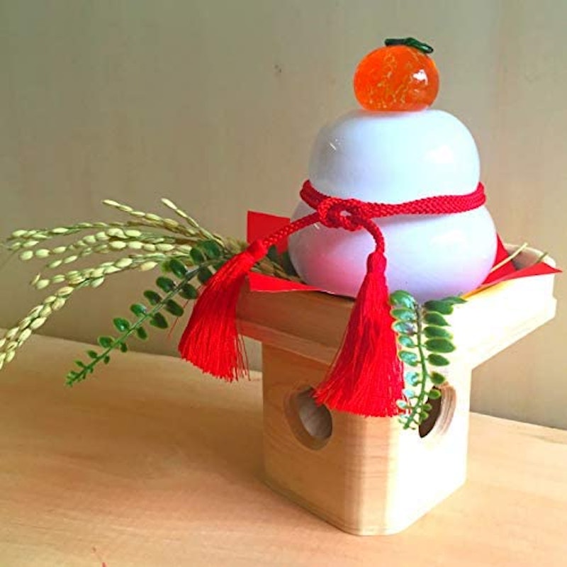 ガラスの鏡餅(白)大 2