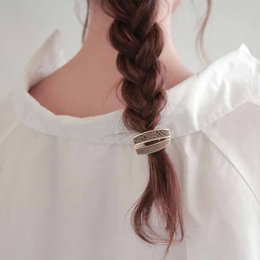 パイソン柄 ヘアカフ 2
