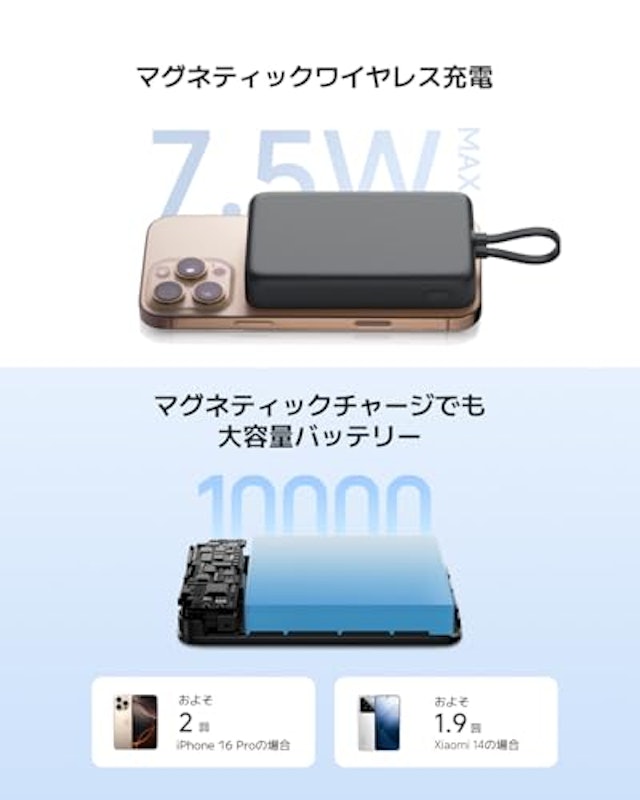 33W Magnetic Power Bank 10000 2