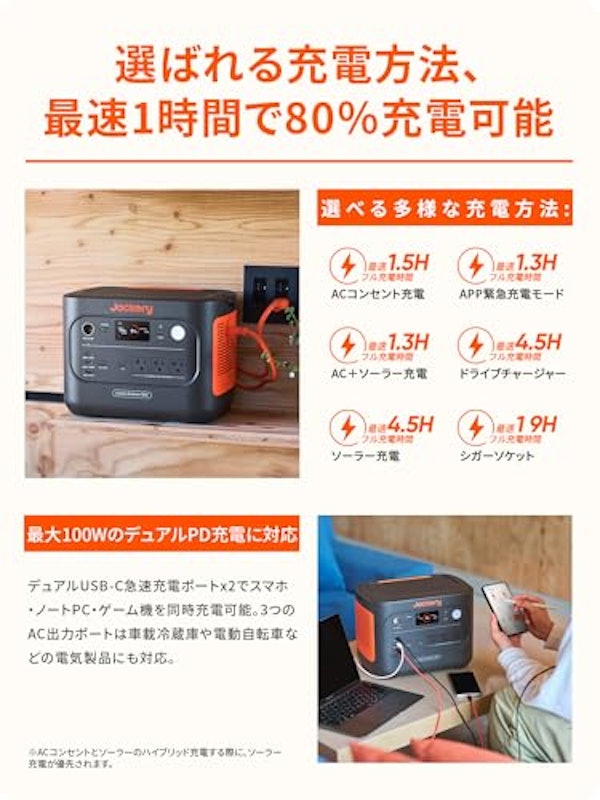 ポータブル電源 1500 New 収納バッグ付き 2点セット 3