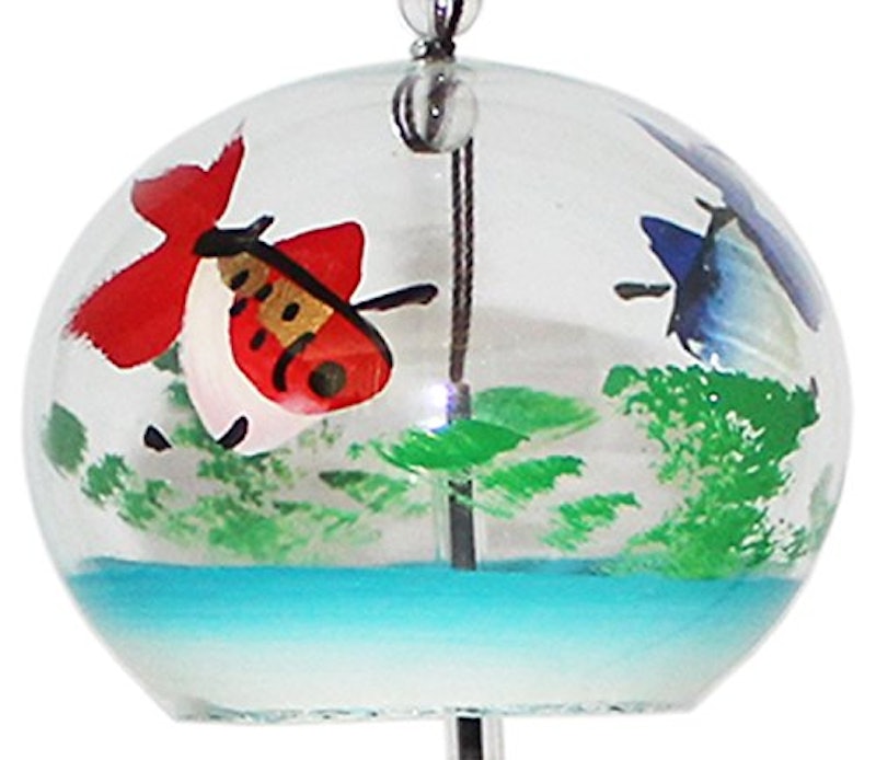 小丸 赤青二色金魚 1
