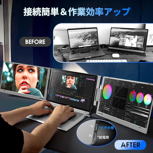 モバイル2画面モニター 4