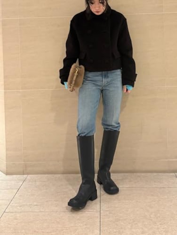Wool Cashmere Short Length Pea Coat 2