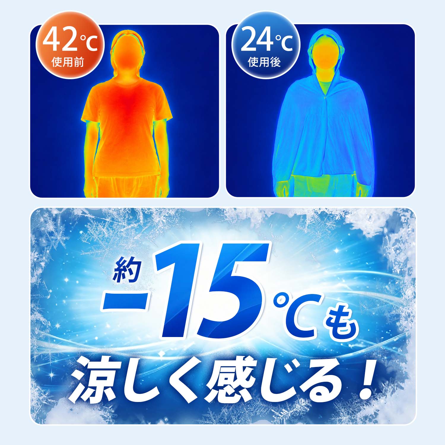 冷感ポンチョ 2