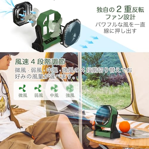 アウトドア扇風機 3