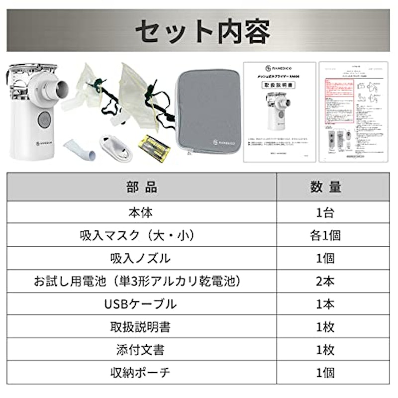 メッシュ式ネブライザー 8