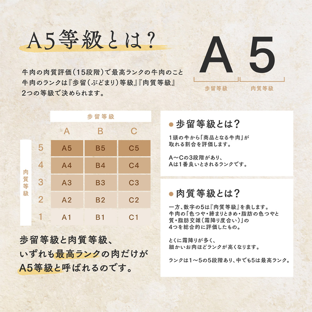 黒毛和牛A5等級霜降りクラシタスライス 5
