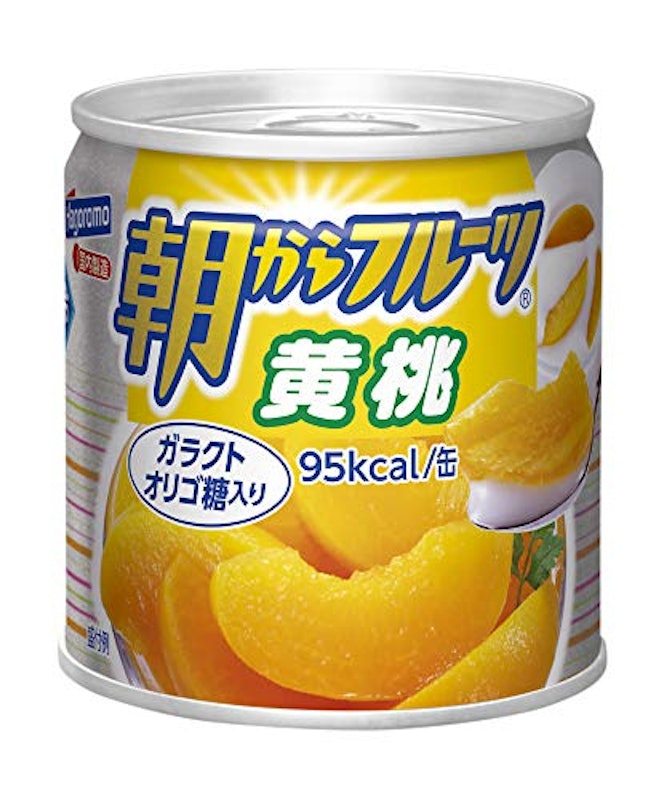 朝からフルーツ黄桃 1