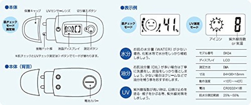 水分・油分・UVチェッカー 3