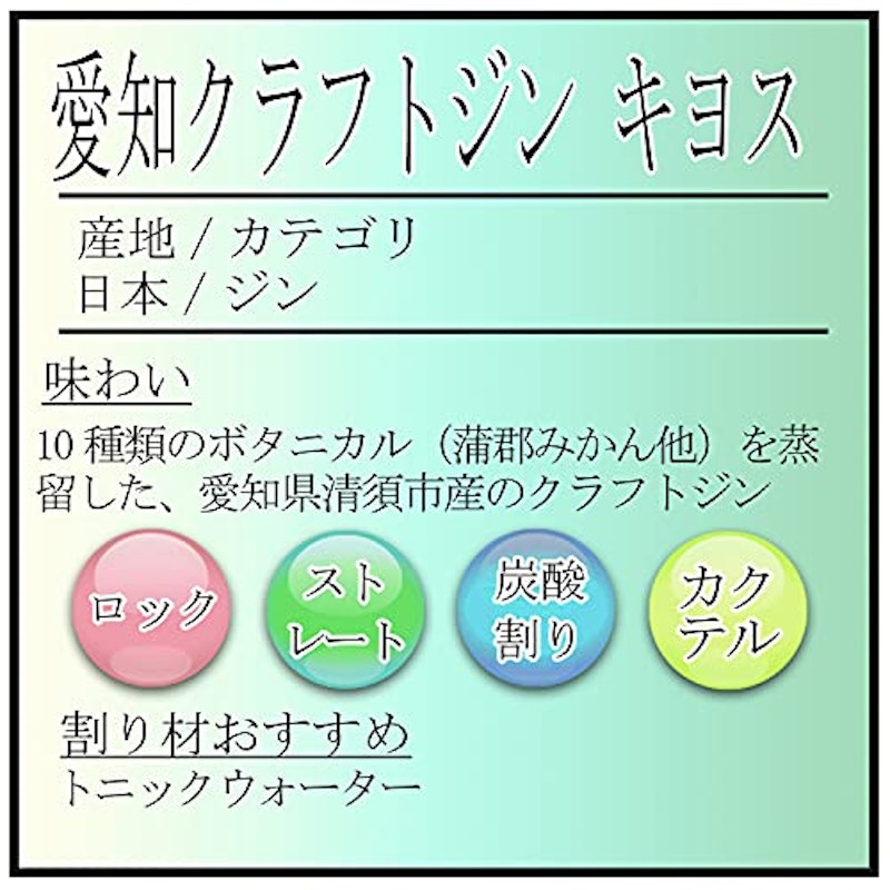 愛知クラフトジン キヨス 5