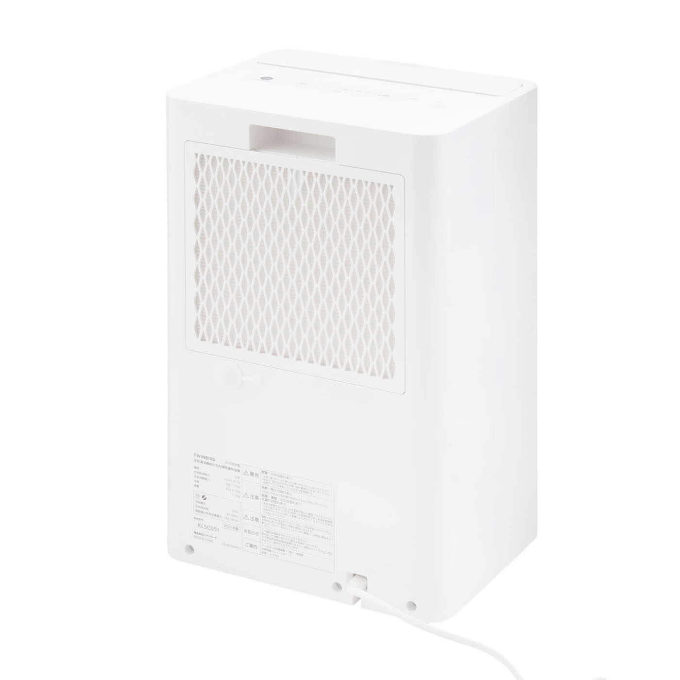 ツインバード TWINBIRD 空気清浄機能付き衣類乾燥除湿機 JS