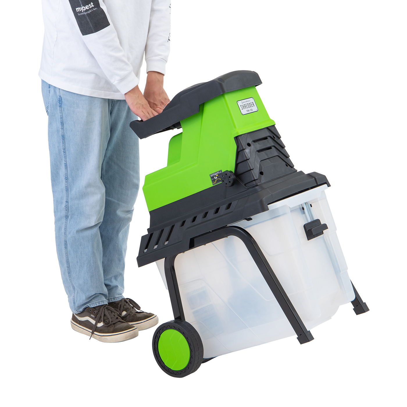 山善 園芸用電動粉砕機 ローラーミルガーデンシュレッダー YRM-35Bを