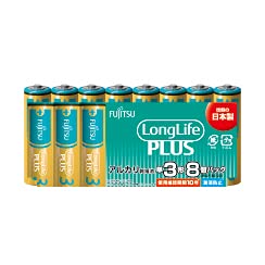 アルカリ乾電池 単3形 Long Life Plus 8個パック 1
