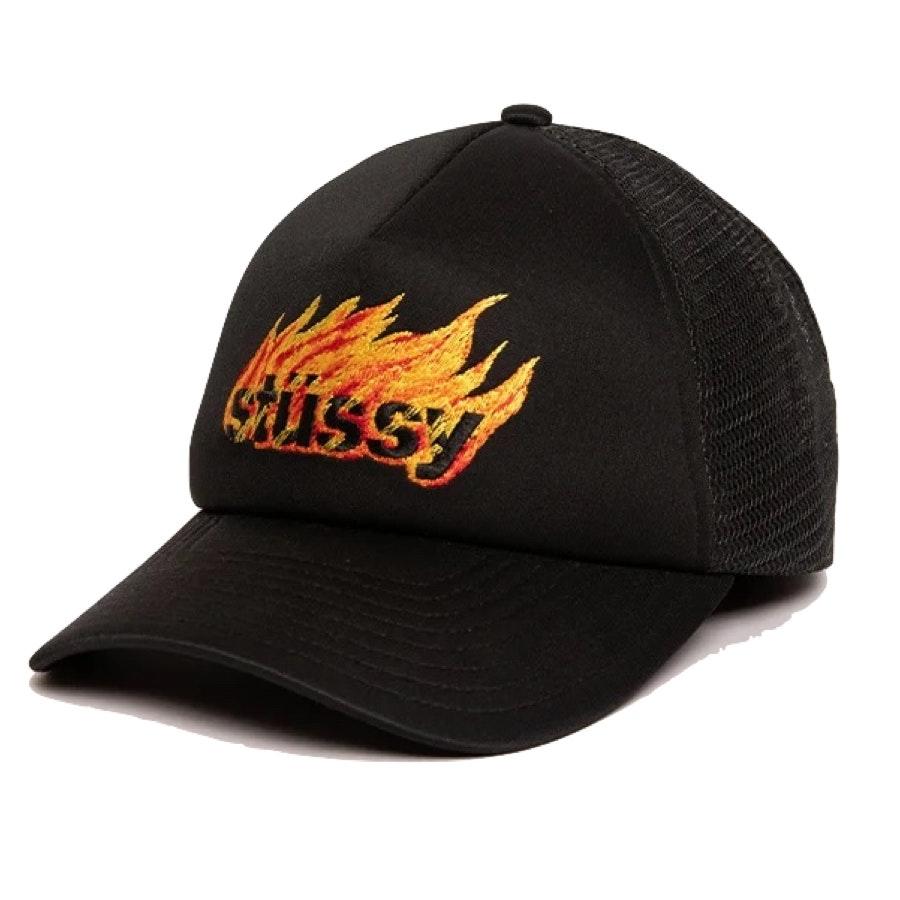 Flames Trucker Snapback Cap 2