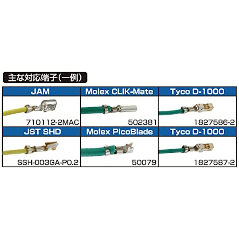 ダイス交換式精密圧着ペンチ 5