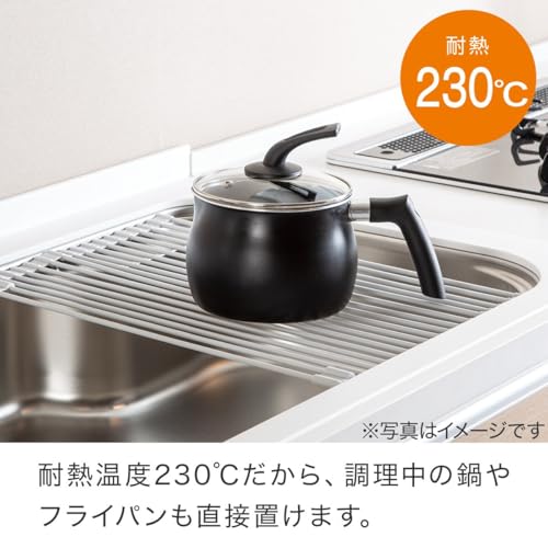 畳めてかけられるシリコーン水切り 3