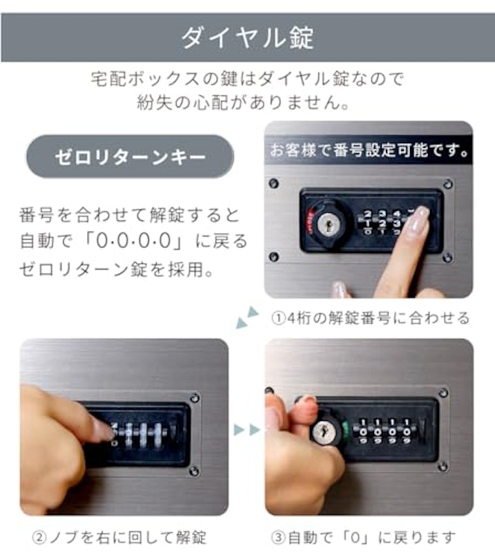 宅配ボックスつきポスト 7