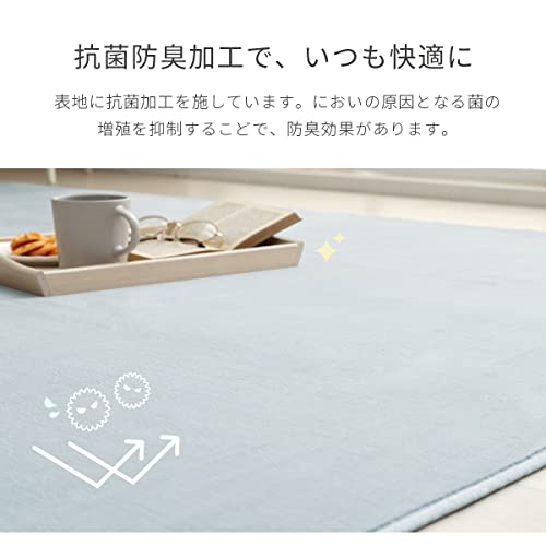 洗えるラグ ピオニー 4