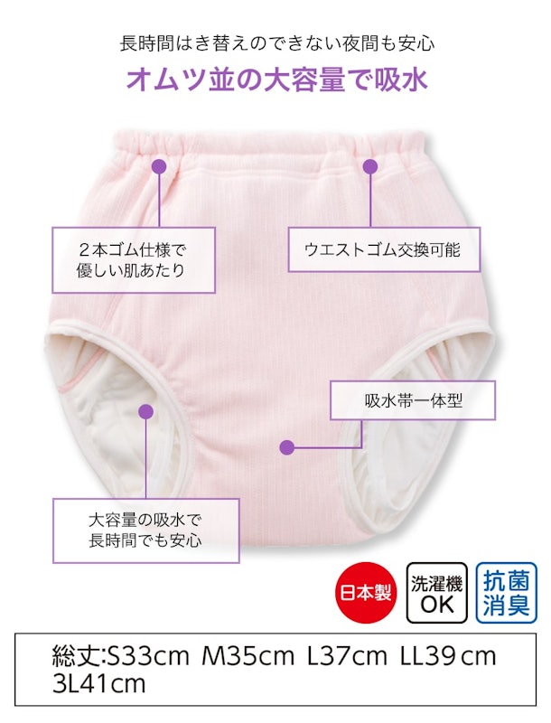 婦人 300cc対応 安心快適ショーツ 2
