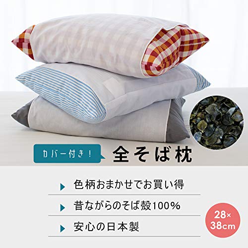 色柄おまかせ 天然 全そば枕 2