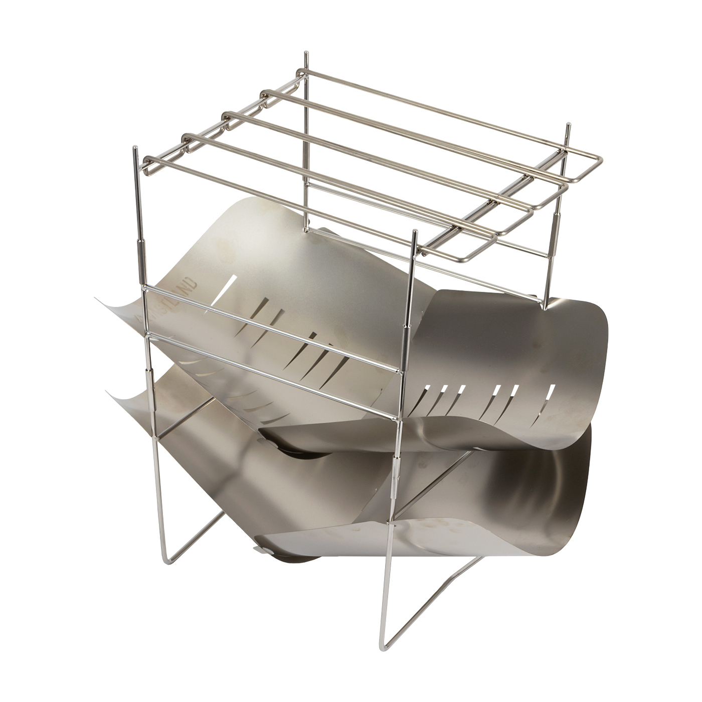 VASTLAND 焚き火台 VASTLAND、脚を広げるだけ10秒で設営できる焚き火台「アウトドア