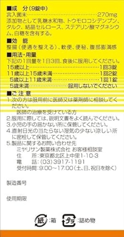 強ミヤリサン錠 2