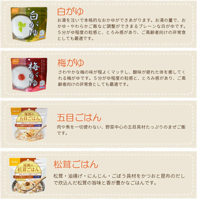 アルファ米 12種類 12食セット 3