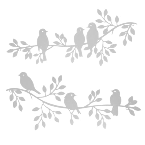 アイアン壁飾り木の枝の鳥ウォールアート 1