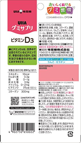 グミサプリ ビタミンD3 4