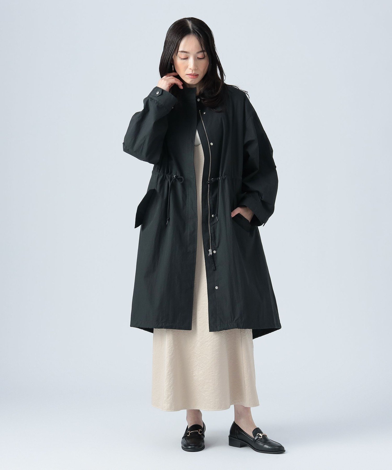 撥水ナイロン モッズコート 5
