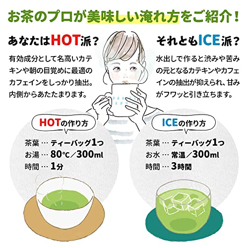 抹茶入り 深蒸し濃茶 ティーバッグ こく​うまブレンド 8