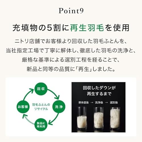 2枚合わせ羽毛掛け布団 15