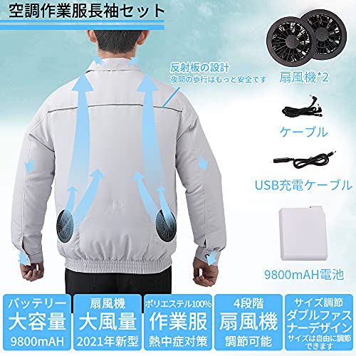 日本最大の 空調服用のファン usbファン  ファンユニット 作業着 USBケーブル付属  作業服専用 ファンセット 風神服互換用  日本製のモーター 3段階
