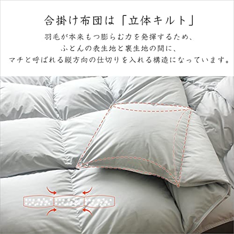 2枚合わせ羽毛布団 8