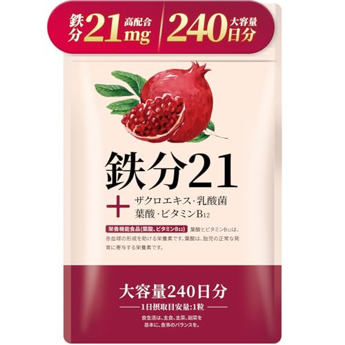 鉄分 21mg サプリ 1