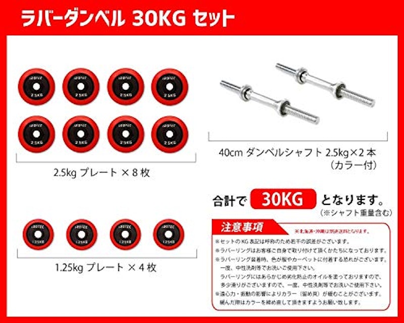 ラバーダンベル 3