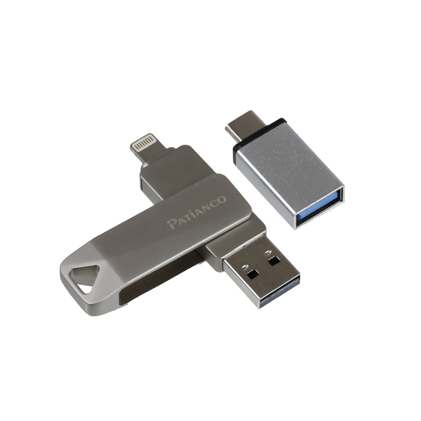 USBメモリ イエロー 32GB USB2.0 USB キャップレス フラッシュメモリ 回転式 おしゃれ コンパクト  ((S