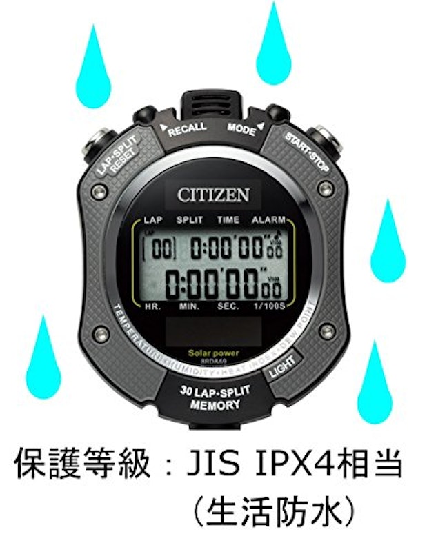 CITIZEN ソーラー電源 ストップウォッチ 3